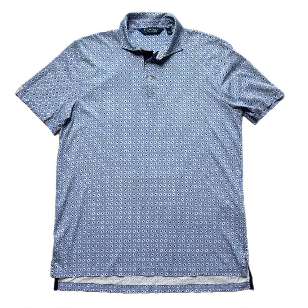Ralph Lauren Polo Golf Men’s Blue Paisley Short Sleeve Shirt M